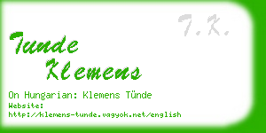 tunde klemens business card